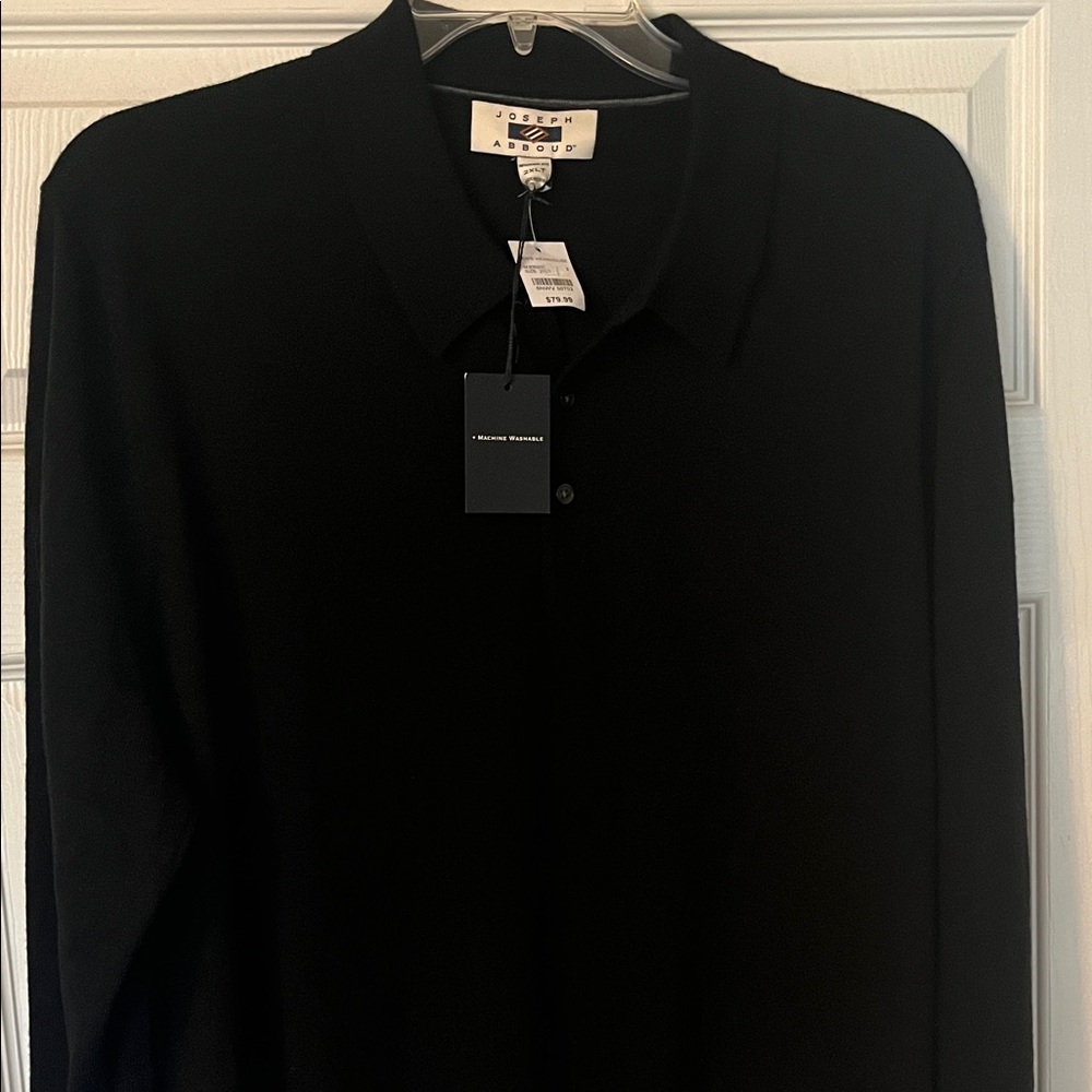 Joseph Abboud Black Casual Button Down Shirt